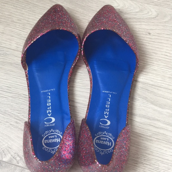 Jeffrey Campbell pink glitter flats - Picture 5 of 5
